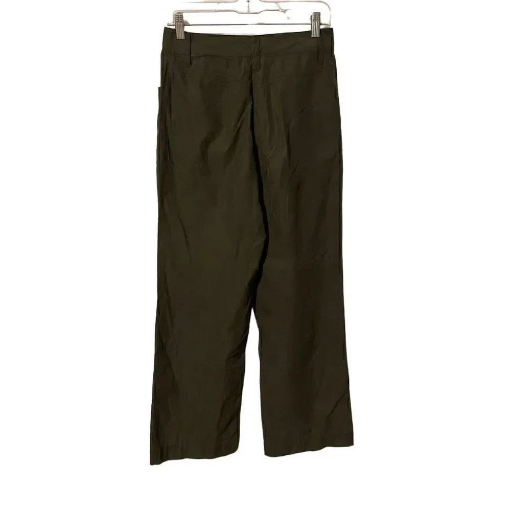 Express Bleus High Rise Wide Leg Olive Pants